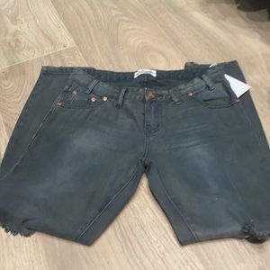 Brand new with tags One Teaspoon size 27 St Rebel faded black distressed jeans